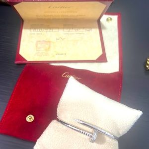 Cartier diamond white gold- Juste un Clou bracelet